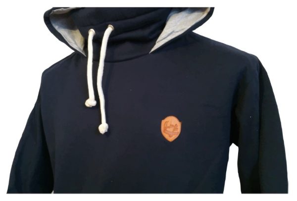 Sudadera cuello de tortuga con capucha
