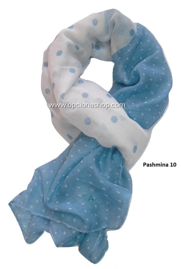 Pashmina estampado de puntos