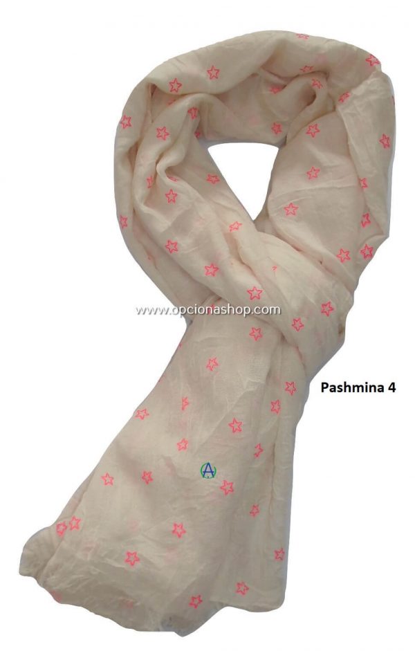 Pashmina estampado de estrellas
