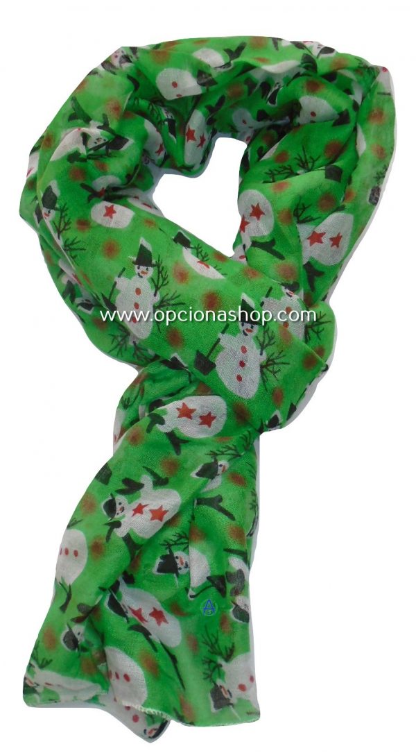 Pashmina muñeco de nieve