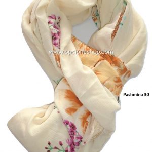 Pashmina floreada de dalias