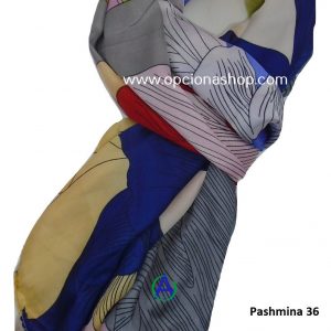 Pashmina flores grandes