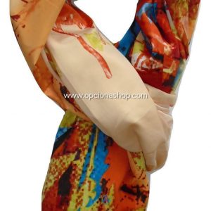 Pashmina estampada brochazos