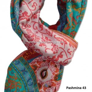 Pashmina estampado mandala color rosa