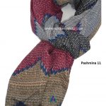 Pashmina puntos con zig zag