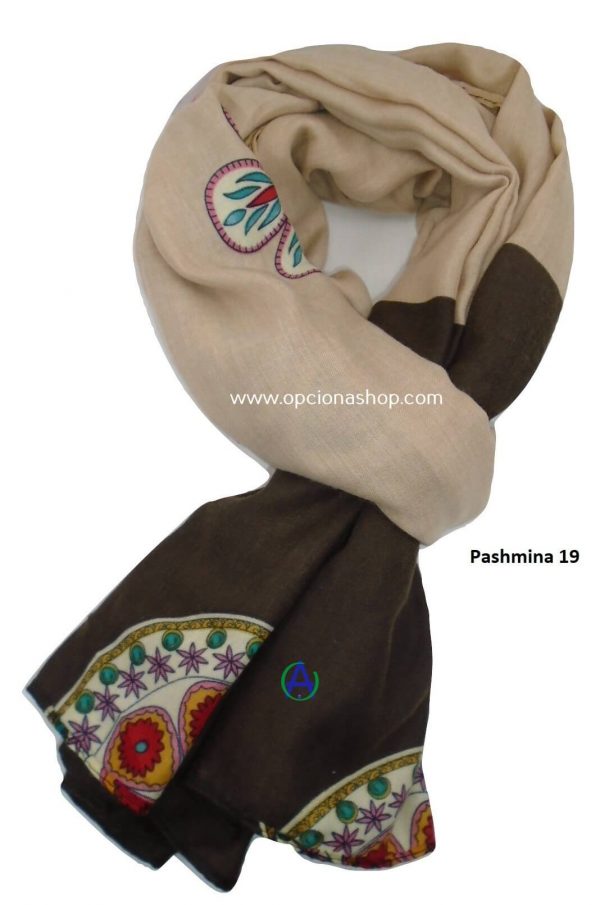 Pashmina flores de mandalas