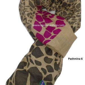 Pashmina estampado animal print jirafa