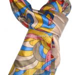 Pashmina estampado ondas