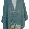 Poncho tejido abierto