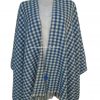 Poncho tejido abierto