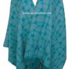 Poncho tejido abierto