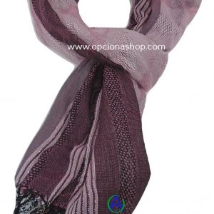 Pashmina combinada animal print y rayas