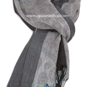 Pashmina combinada rayas y animal print