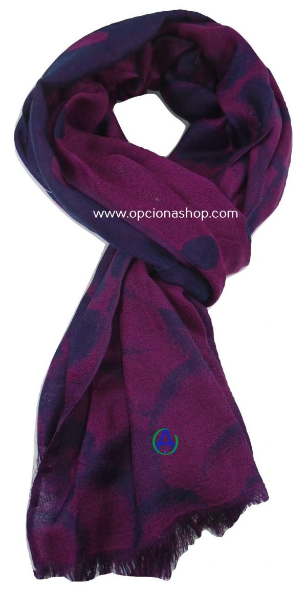 Pashmina doble vista puntos
