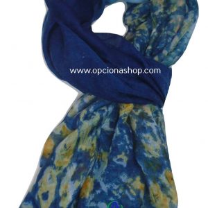 Pashmina difuminada y lisa