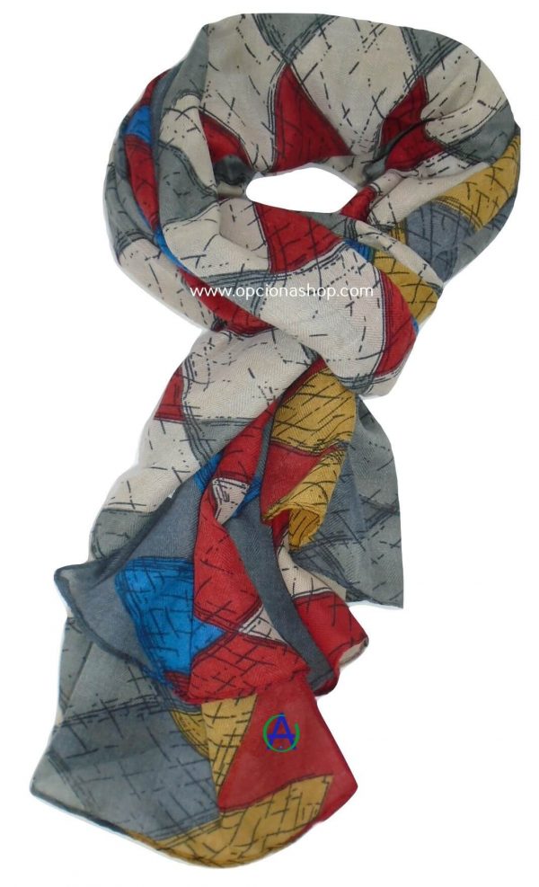 Pashmina rombos de colores accesorio para mujer