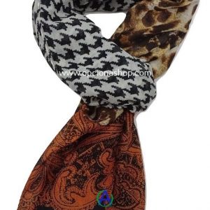 Pashmina combinada animal print
