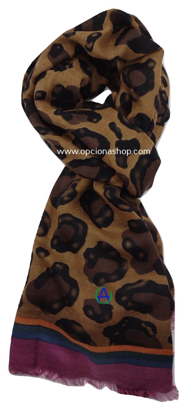 Pashmina animal print café