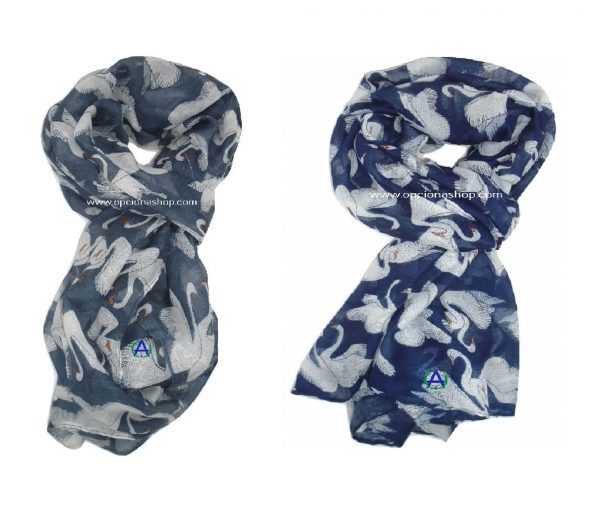 Pashmina pareja de cisnes