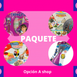 4 juguetes nuevos paquete