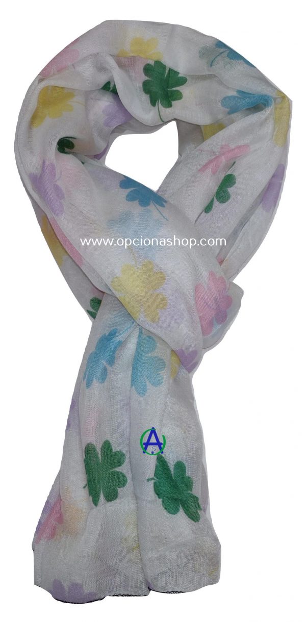 Pashmina trébol de colores