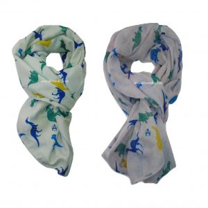 Pashmina dinosaurios