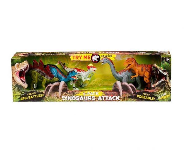 Set 5 dinosaurios de ataque