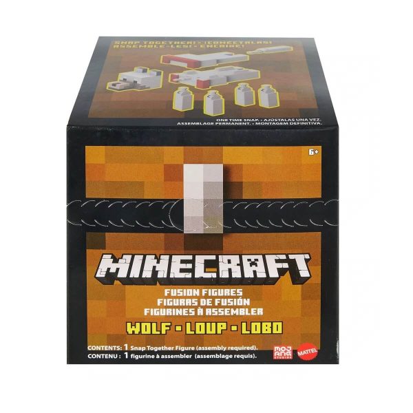Lobo Minecraft Figuras de fusión