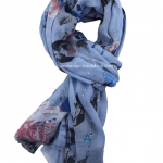 Pashmina Floreada Con Lentejuelas