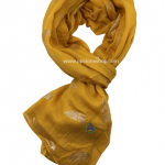 Pashmina Plumas Doradas