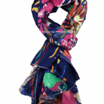 Pashmina Floreada Con Animales