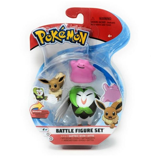 Dartrix Eevee Ditto Battle Figure Set