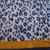 Pashmina Animal Print Azul Marino