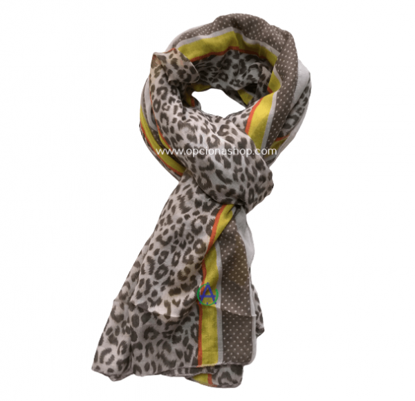 Pashmina Animal Print Color Claro