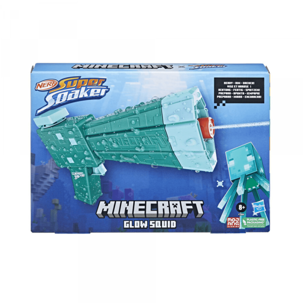 Lanzador Nerf Glow Squid Minecraft