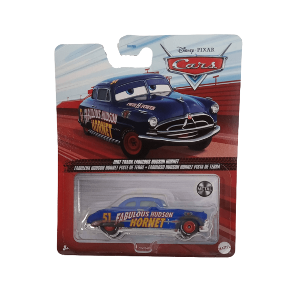 Fabuloso Hudson Hornet Pista de Tierra Carro De Metal De Lujo
