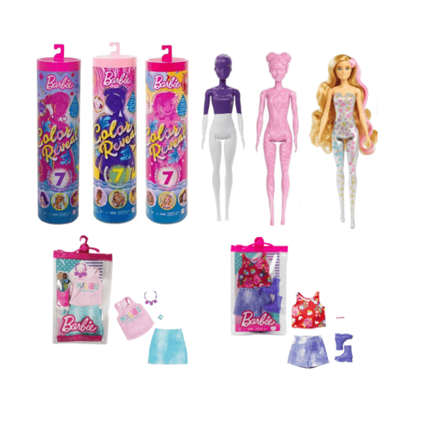 Barbie Color Reveal Muñeca Sorpresa Más Set De Outfit