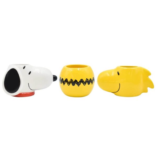Mini Tazas Snoopy Charlie Brown Woodstock