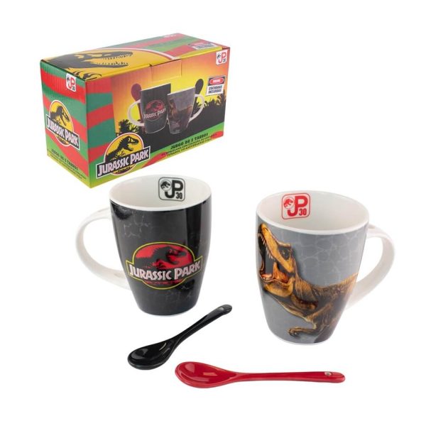 Tazas Jurassic Park Con Cuchara