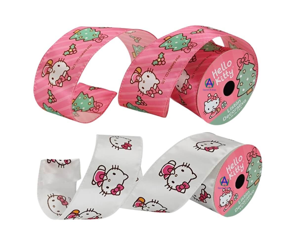 Listón Navideño Hello Kitty
