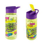 Botella Tortugas Ninja Con Tapa Y Popote