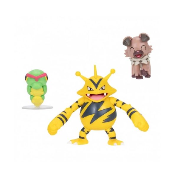 Caterpie Electabuzz Rockruff Battle Set