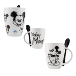 Duo Tazas Mickey Mouse Con Cuchara