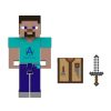 Minecraft Steve Incluye Mesa De Trabajo Y Espada De Hierro