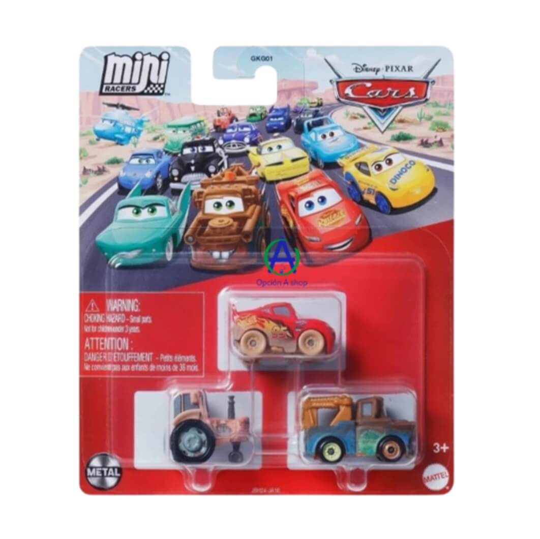 Mini Racers Tractor Rayo McQueen Con Barro Y Mate