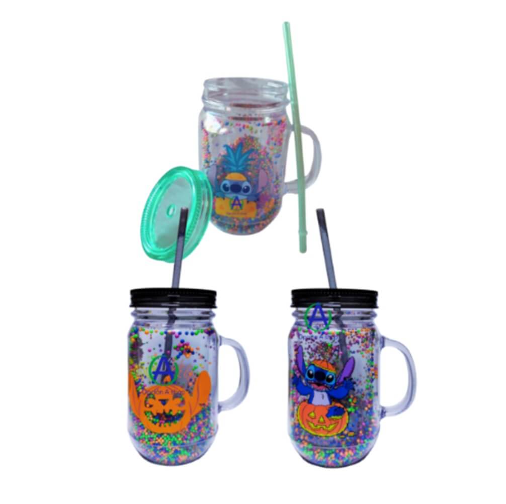 Mason Jar Stitch Vaso De Plástico