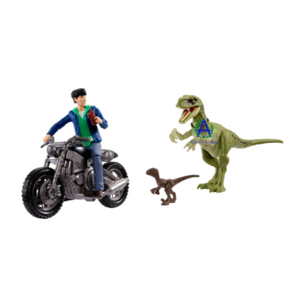 Kenji Pack Persecución En Motocicleta Jurassic World