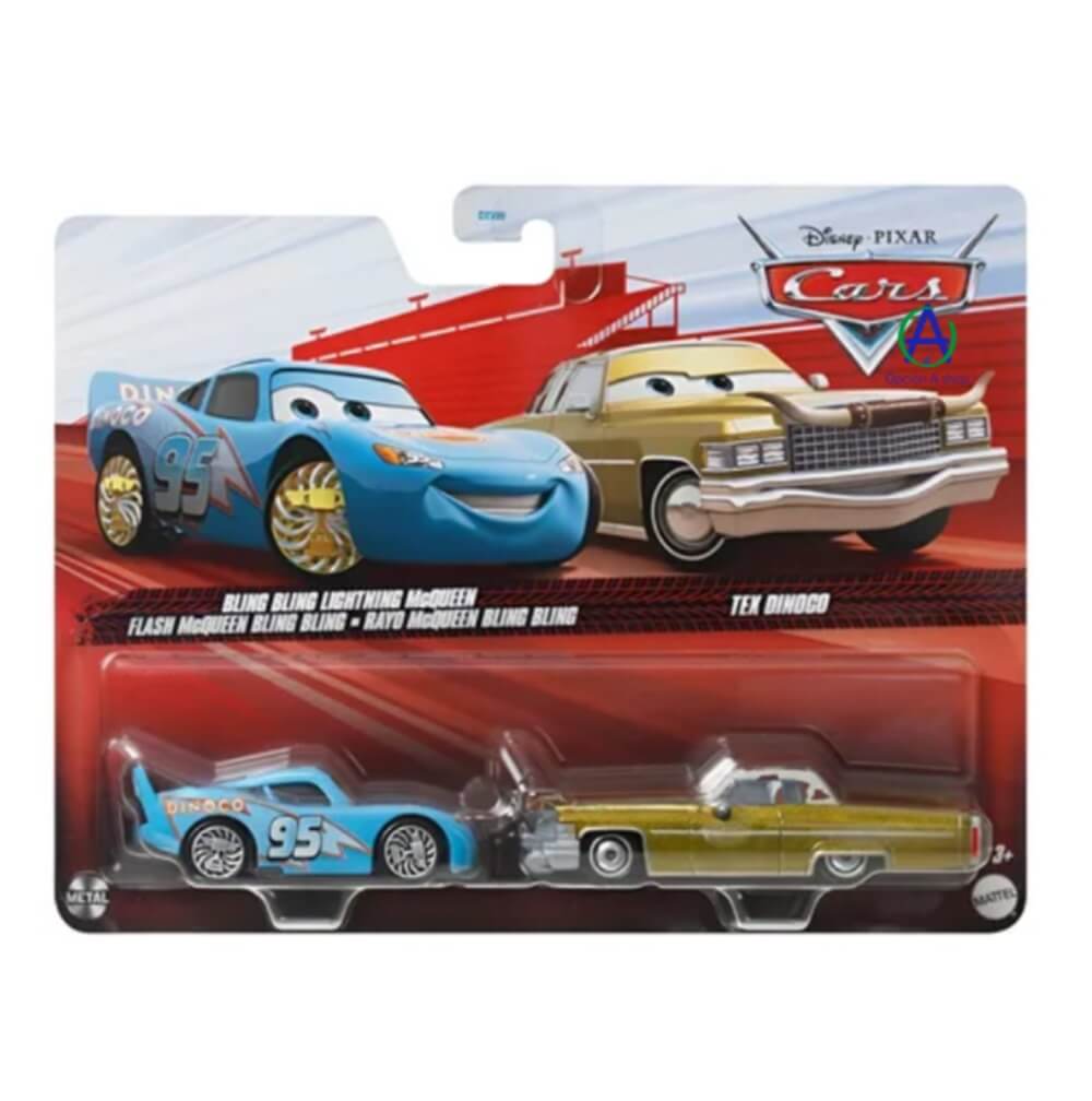 Rayo McQueen Bling Bling y Tex Dinoco