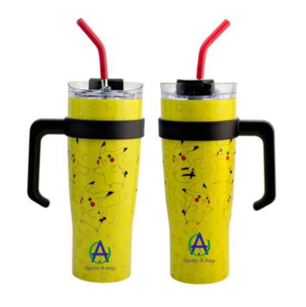 Termo Acero Inoxidable Pikachu