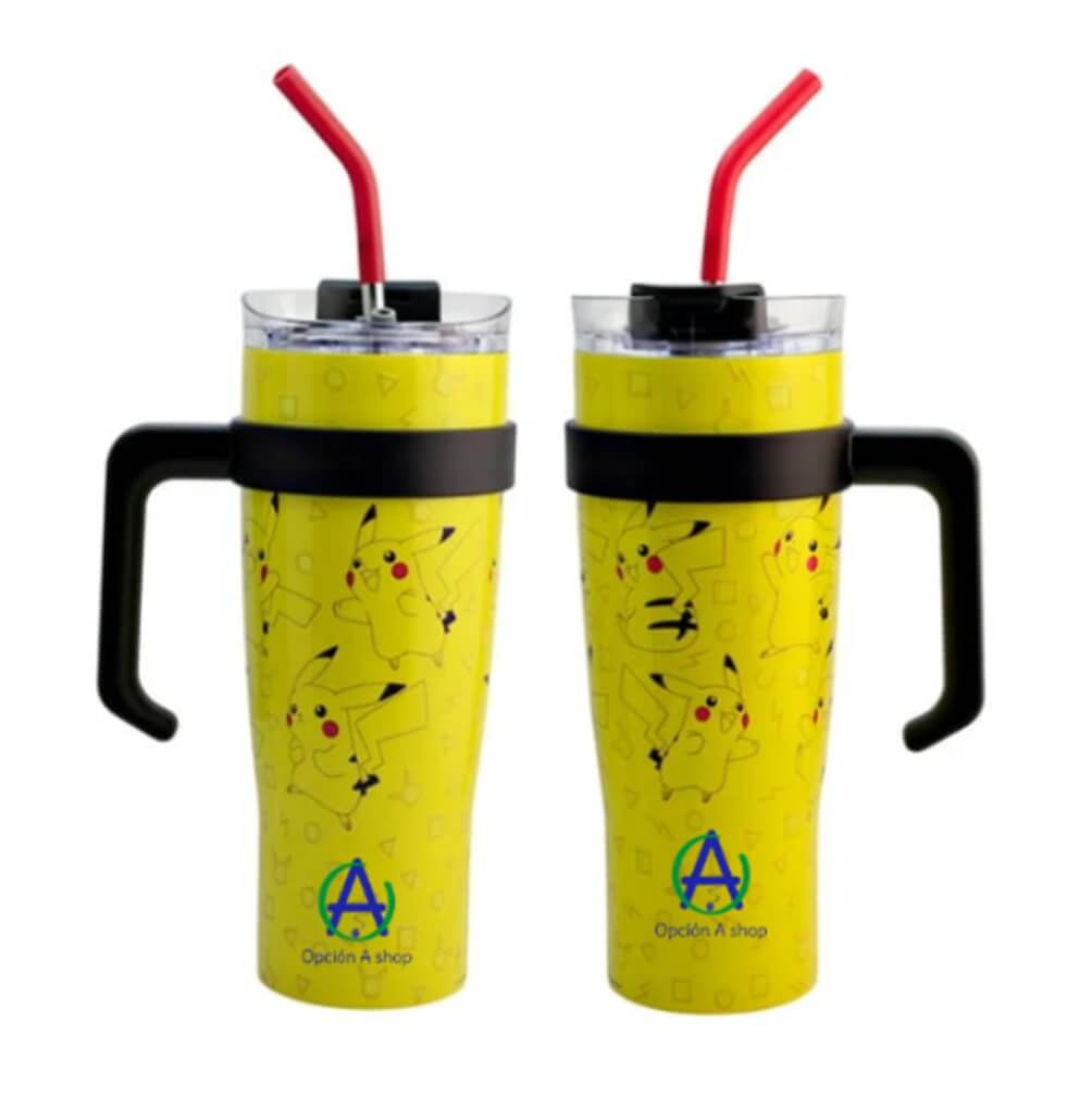 Termo Acero Inoxidable Pikachu